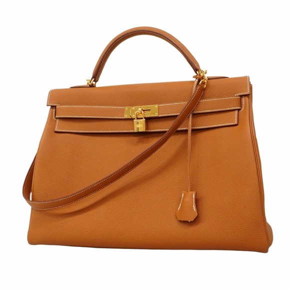 Hermes Kelly 40 Togo Gold Handbag with B Stamp for Women - Picture 1 of 16